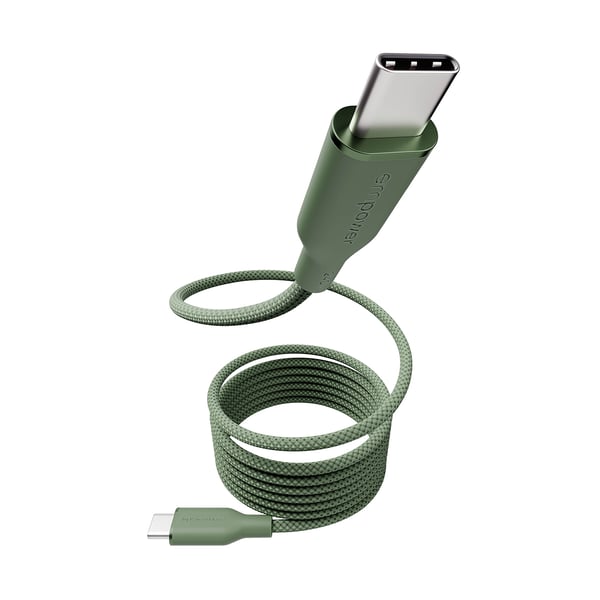 PanzerGlass empower™ by ® Magnetic 240W USB-C to USB-C Cable | USB 2.0 | 1.5M | Sage USB-kablar Grön