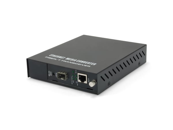 LevelOne FVM-1000 mediakonverterare för nätverk 100 Mbit/s Svart