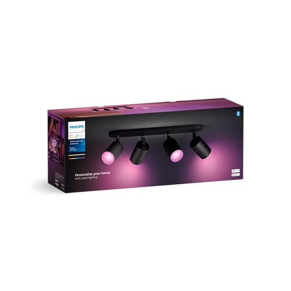 Philips Hue White and Color ambiance Fugato kohdevalaisin neljällä spotilla