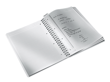 Leitz Notesblok WOW PP A4 kvadreret 80 gram 80 ark