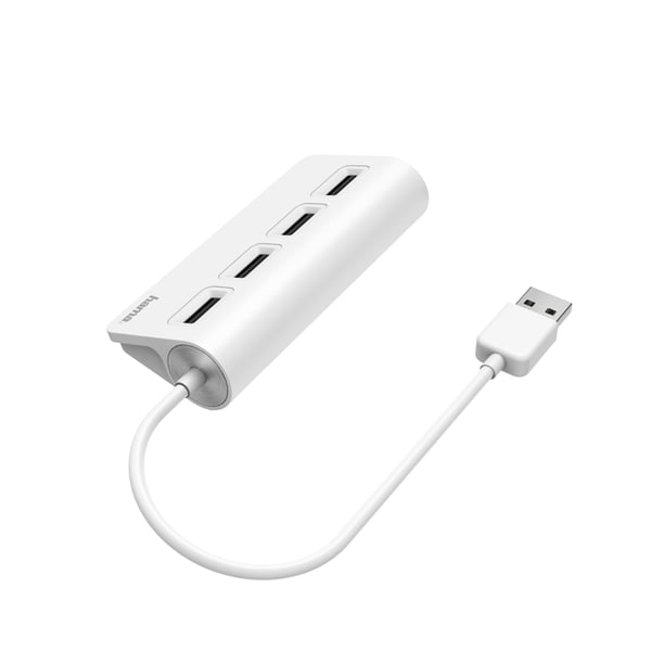 Hama 00200120 gränssnittshubbar USB 2.0 480 Mbit/s Vit