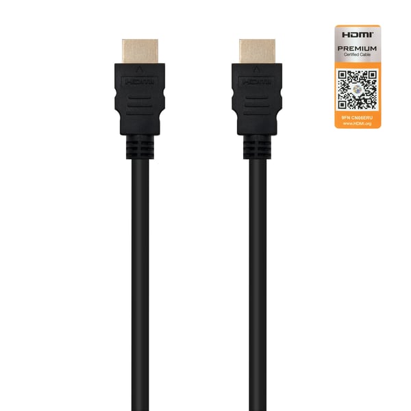 Nanocable HDMI V2.0, 0.5m HDMI-kaapeli 0,5 m HDMI-tyyppi A (vakio) Musta