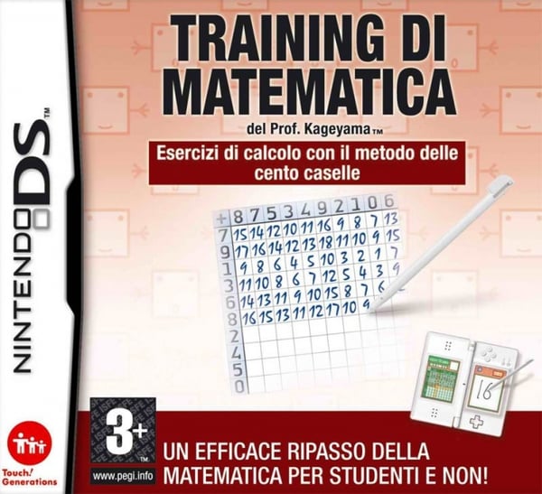Nintendo Training di Matematica del Prof. Kageyama Italiensk Nintendo DS