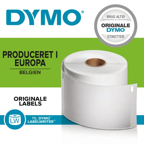DYMO LabelWriter 550 etiketprinter | Etiketmaskine med direkte termisk udskrivning | Automatisk etiketgenkendelse | Udskriver adresseetiketter, forsendelsesetiketter, stregkodeetiketter m.m. | EU 2-benet stik