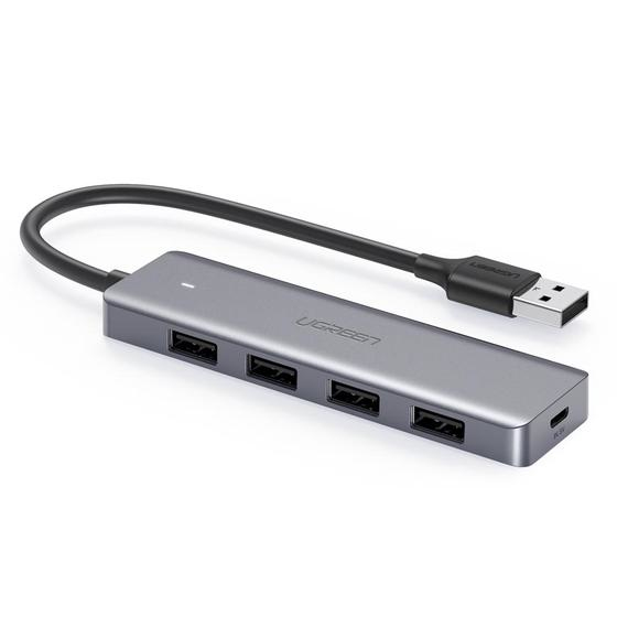 Ugreen 50985 gränssnittshubbar USB 3.2 Gen 1 (3.1 Gen 1) Type-A 5000 Mbit/s Silver