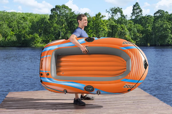 Bestway 61139 / 23 Uppblåsbar båt 2 personer Forsränning Flotte