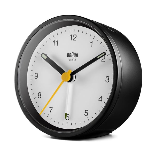 Braun BC12BW Kvartsiherätyskello Musta, Valkoinen