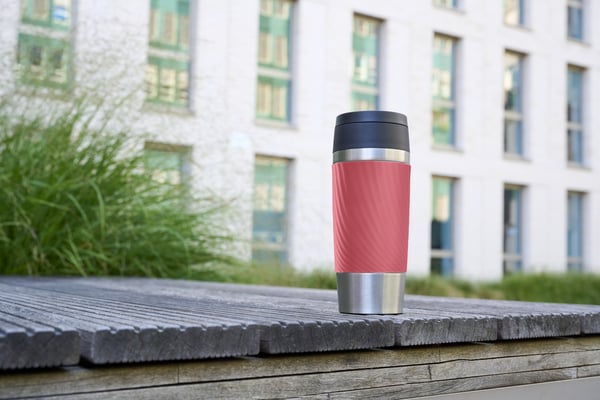 Tefal Travel Mug Classic Twist N2024410 resemugg 360 ml Svart, Rosa, Rostfritt stål Rostfritt stål