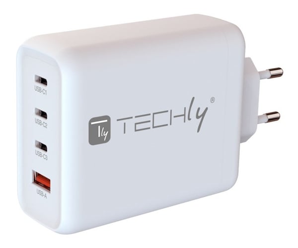 Techly IPW-PD140W-WH oplader til mobil enhed Strømbank, Smartphone, Tablet, Universel Hvid Vekselstrøm Hurtig opladning Indendørs Techly IPW-PD140W-WH oplader til mobil enhed Strømbank, Smartphone, Tablet, Universel Hvid Vekselstrøm Hurtig opladning Indendørs