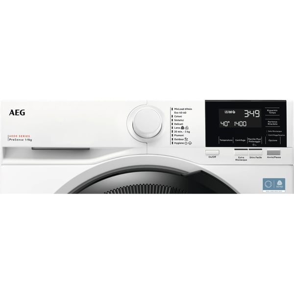 AEG Series 6000 LR6FG94 vaskemaskine Front-læsning 9 kg 1400 rpm Hvid