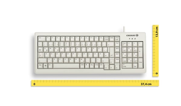 CHERRY XS G84-5200 tangentbord Kontor USB + PS/2 AZERTY Fransk Grå