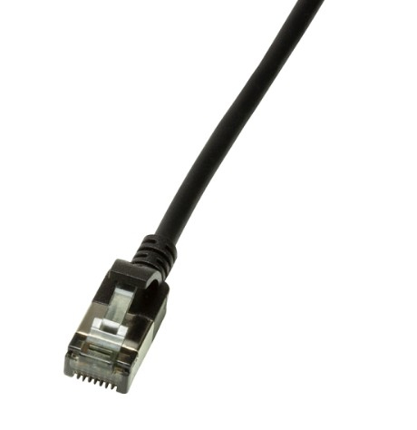 LogiLink Slim U/FTP netværkskabel Sort 0,3 m Cat6a U/FTP (STP)