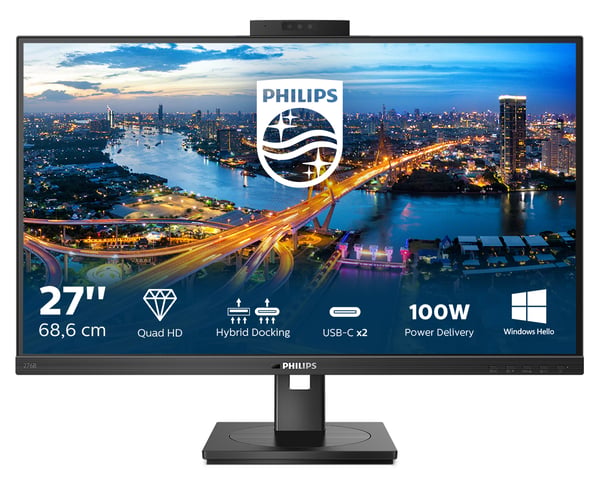 Philips B Line 276B1JH/00 tietokoneen litteä näyttö 68,6 cm (27") 2560 x 1440 pikseliä Quad HD LCD Musta