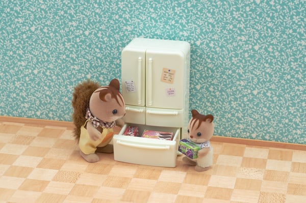 Sylvanian Families Landhus køkken med køleskab