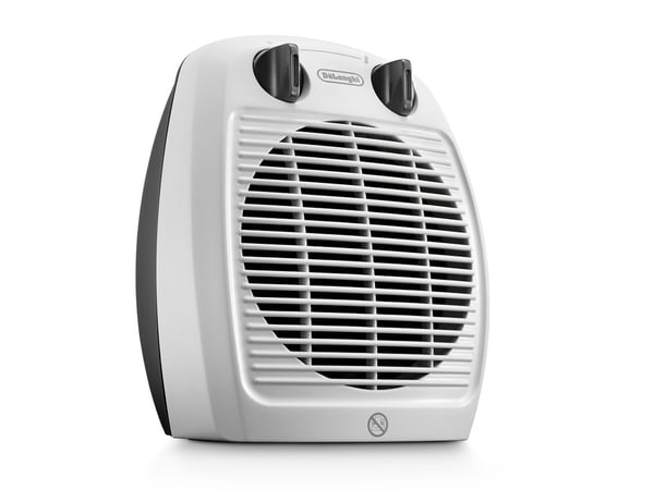 De’Longhi HVA3220 elektrisk rumsvärmare inomhus Grå, Vit 2000 W Elektrisk värmefläkt