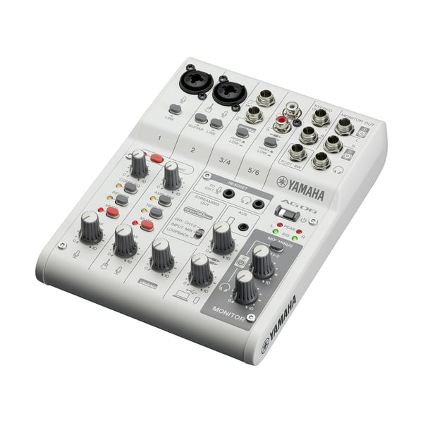 Yamaha AG06 MK2 White 6 kanaler Vit