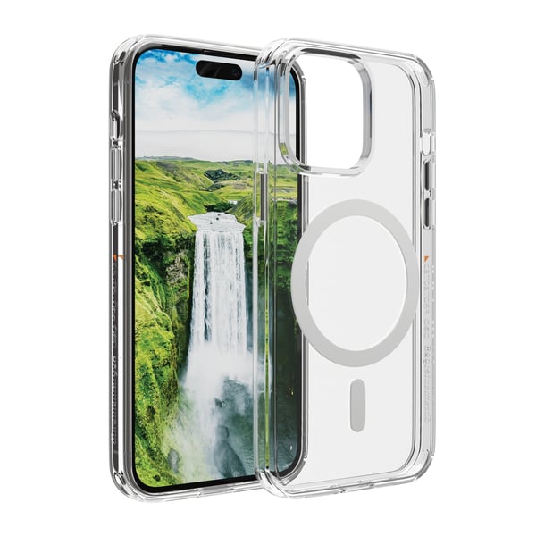 dbramante1928 Iceland Ultra D3O MagSafe mobiltelefonfodral Mobilskal Transparent, Vit