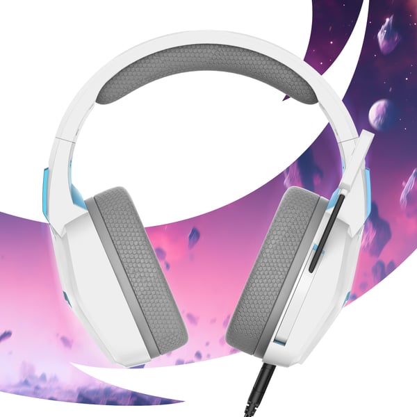 Oniverse Nebula Headset Kabel Huvudband Spela USB Type-A Vit