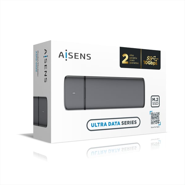 AISENS ASM2-002G tallennusaseman kotelo SSD-kotelo Harmaa M.2