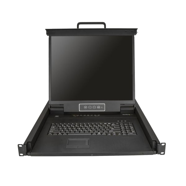 StarTech.com RKCONS1908K telinekonsoli 48,3 cm (19") 1280 x 1024 pikseliä Terästä Musta 1U