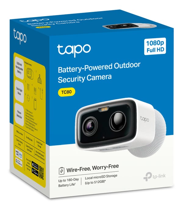 TP-Link Tapo TC80 overvågningskamera Kugle (form) IP-sikkerhedskamera Udendørs 1920 x 1080 pixel Loft/væg/pæl