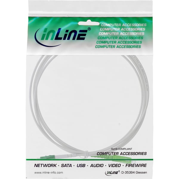 InLine 88425 InfiniBand och fiberoptisk kabel 25 m LC SC Vit
