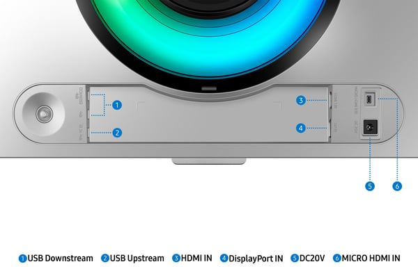 Samsung G93SC tietokoneen litteä näyttö 124,5 cm (49") 5120 x 1440 pikseliä Dual QHD OLED Hopea