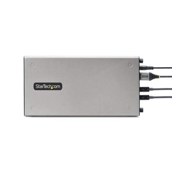 StarTech.com 2TBT3-PCIE-ENCLOSURE dockingstation Ledningsført Thunderbolt 3 Sølv