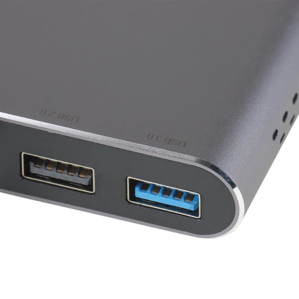 iggual IGG319222 kannettavien tietokoneiden telakka ja porttitoistin Langallinen USB 3.2 Gen 1 (3.1 Gen 1) Type-C Harmaa