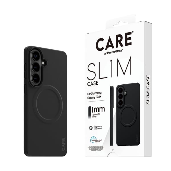 PanzerGlass CARE™ by ® SL1M Case Sort m. Qi Samsung Galaxy S26+
