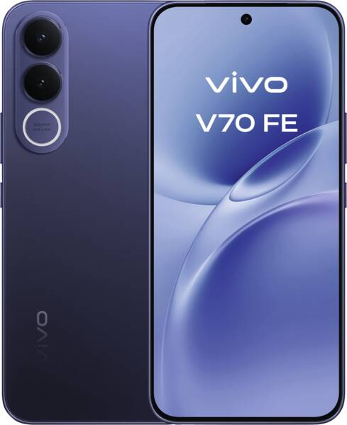 VIVO V70 FE 17,4 cm (6.83") Dual SIM Android 16.0 5G USB Type-C 8 GB 256 GB 7000 mAh Blå
