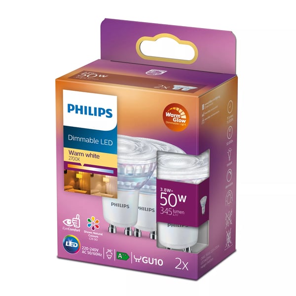 Philips Spot 50 W PAR16 GU10 x 2