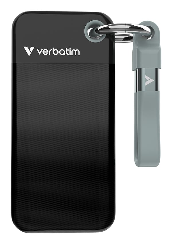 Verbatim Pocket SSD 512 GB USB Type-C 3.2 Gen 2 (3.1 Gen 2) Sort, Grå Verbatim Pocket SSD 512 GB USB Type-C 3.2 Gen 2 (3.1 Gen 2) Sort, Grå