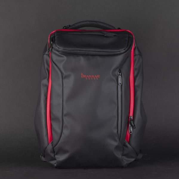 Konix Drakkar KX DK RAGNARR 17' GAMING BACKPAC 43,2 cm (17") Rygsæk Sort, Rød
