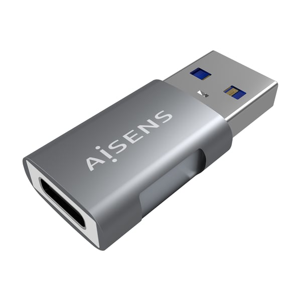 AISENS A108-0655 kabelomvandlare (hane/hona) USB C USB A Grå