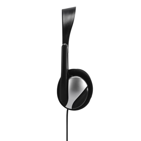 Hama Essential HS 200 Kuulokkeet Langallinen Pääpanta Puhelut/Musiikki Musta, Hopea
