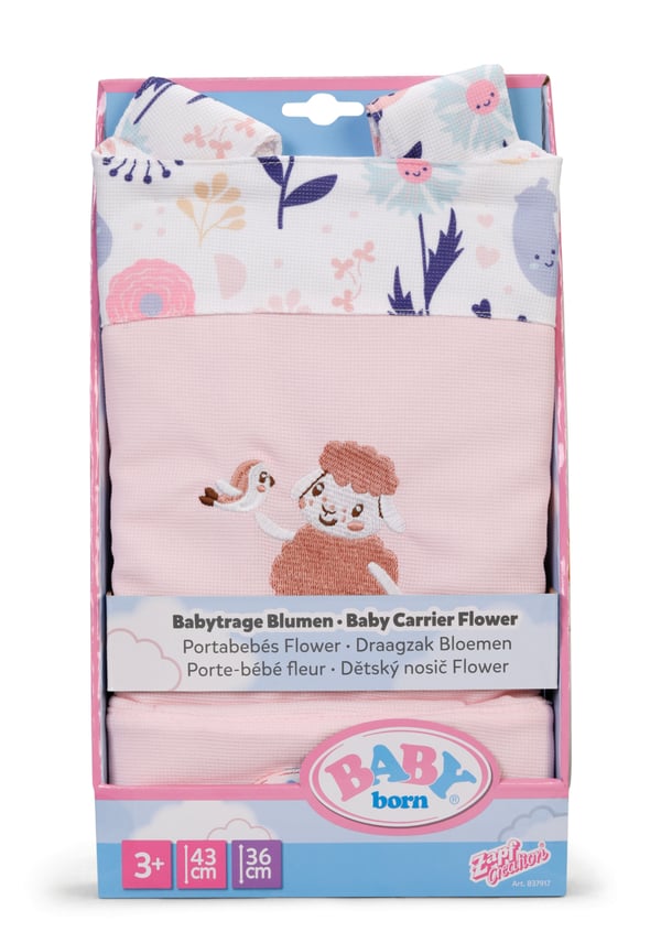 BABY born Baby Carrier Flower Dukke bagagebærer