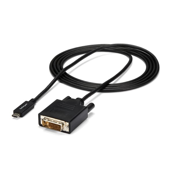 StarTech.com 2 m USB-C till DVI-kabel - 1920 x 1200 - Svart