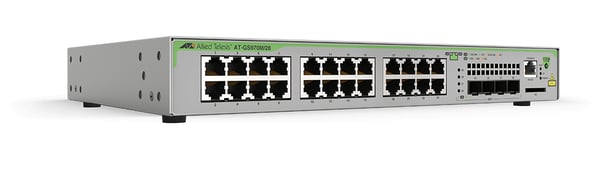 Allied Telesis GS970M Hallittu L3 Gigabit Ethernet (10/100/1000) 1U Harmaa