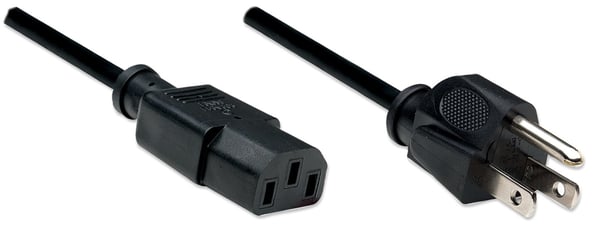 Manhattan 300179 strömkablar Svart 1,8 m Strömkontakt typ B C13 coupler