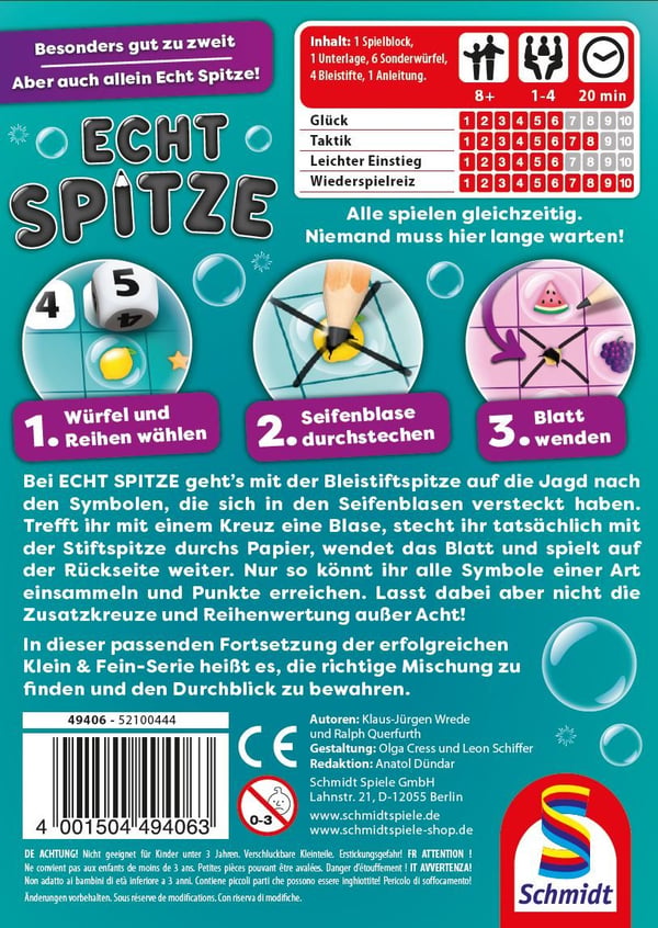 Schmidt® Spiele 49406 noppapeli
