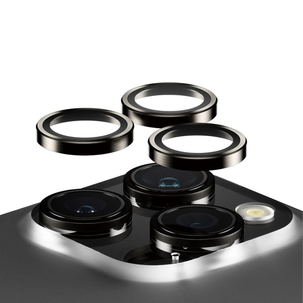 PanzerGlass ® Hoops® Metal Camera Lens Protector Black iPhone 15 Pro | 15 Pro Max Kirkas näytönsuoja Apple 1 kpl