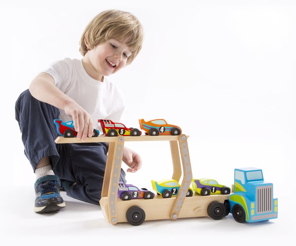 Melissa & Doug Mega Race-Car Carrier
