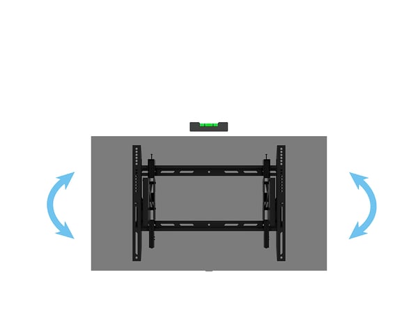 Multibrackets 6299 TV-kiinnike 2,18 m (86") Musta