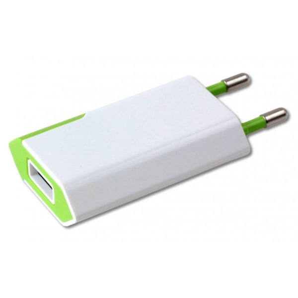 Techly IPW-USB-ECWG oplader til mobil enhed GPS, MP3, Mobiltelefon, PDA, Smartphone Hvid, Grøn Vekselstrøm Indendørs