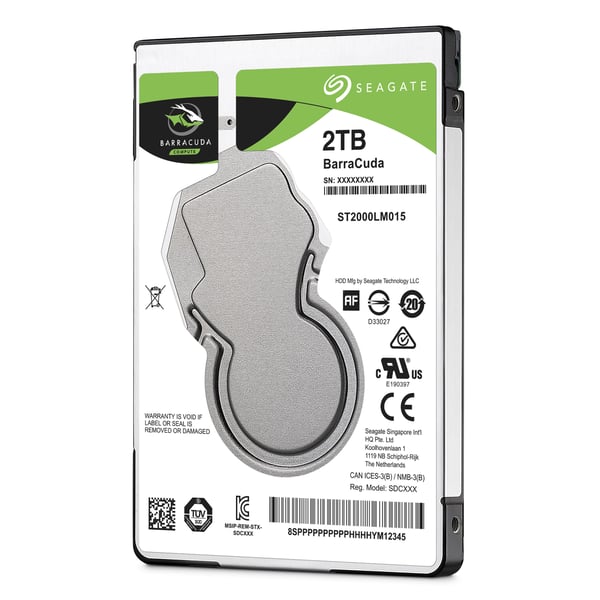 Seagate Barracuda 2.5" sisäinen kiintolevy 2 TB 5400 RPM 128 MB 2.5" Serial ATA III