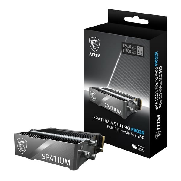MSI SPATIUM M570 PRO PCIE 5.0 NVME M.2 2TB FROZR SSD-massamuisti PCI Express 5.0 3D NAND