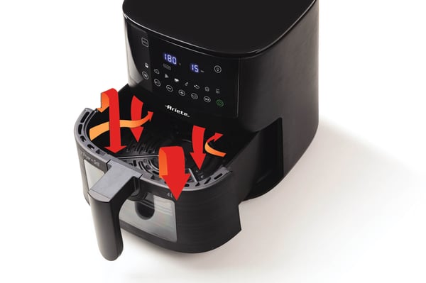 Ariete 4633/00 Single 4 l Fristående 1400 W Varmluftsfritös Svart