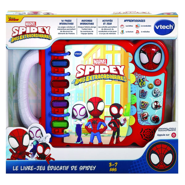 VTech Jouets Electroniques Educatifs LE LIVRE-JEU EDUCATIF DE SPIDEY