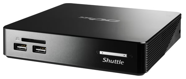 Shuttle XPC nano NS02EV2 Rockchip RK3368 2 GB DDR3L-SDRAM 16 GB eMMC Android 8.1 Nettop Mini-PC Svart